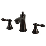 Kingston Brass KB7965ACL American Classic Widespread Two Handle Bathroom Faucet with Retail Pop-Up, Oil Rubbed Bronze