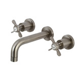 Kingston Brass  KS8128BEX Essex Two Handle Wall Mount Bathroom Faucet, Brushed Nickel