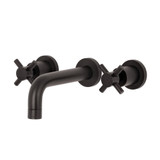 Kingston Brass KS8125DX Concord Two Handle Wall Mount Bathroom Faucet, Oil Rubbed Bronze