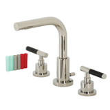 Kingston Brass Fauceture   FSC8959CKL Kaiser Widespread Two Handle Bathroom Faucet with Brass Pop-Up, Polished Nickel