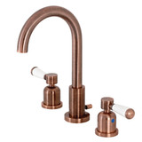 Kingston Brass Fauceture   FSC892DPLAC Paris Widespread Two Handle Bathroom Faucet, Antique Copper