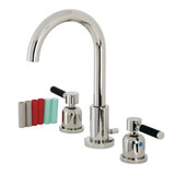 Kingston Brass Fauceture   FSC8929DKL Kaiser Widespread Two Handle Bathroom Faucet, Polished Nickel