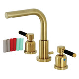 Kingston Brass Fauceture  FSC8953DKL 8 in. Widespread Two Handle Bathroom Faucet, Brushed Brass