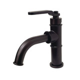 Kingston Brass KS2825KL Whitaker Single Handle Bathroom Faucet with Push Pop-Up, Oil Rubbed Bronze