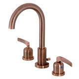Kingston Brass Fauceture   FSC892EFLAC Centurion Widespread Two Handle Bathroom Faucet, Antique Copper