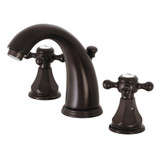 Kingston Brass KB4985BX Metropolitan Widespread Two Handle Bathroom Faucet with Pop-Up Drain, Oil Rubbed Bronze