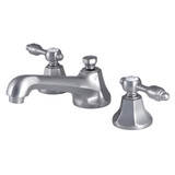 Kingston Brass KS4468TAL Tudor 8" Widespread Two Handle Bathroom Faucet, Brushed Nickel