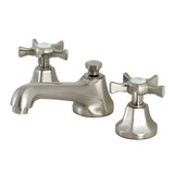 Kingston Brass KS4468NX Hamilton Widespread Two Handle Bathroom Faucet with Brass Pop-Up, Brushed Nickel