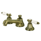 Kingston Brass KS4463BPL Bel-Air 8" Widespread Two Handle Bathroom Faucet, Antique Brass
