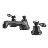 Kingston Brass KS4460TAL Tudor 8" Widespread Two Handle Bathroom Faucet, Matte Black