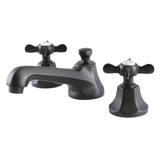 Kingston Brass KS4460BEX Essex 8" Widespread Two Handle Bathroom Faucet, Matte Black