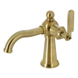 Kingston Brass KS3547KL Knight Single Handle Bathroom Faucet with Push Pop-Up, Brushed Brass