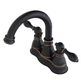 Kingston Brass Fauceture FSC1616ACL 4 in. Centerset Bathroom Faucet, Naples Bronze