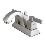 Kingston Brass Fauceture FSC4648NQL 4 in. Centerset Bathroom Faucet, Brushed Nickel
