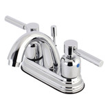 Kingston Brass KB8611DL 4 in. Centerset Bathroom Faucet, Polished Chrome