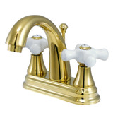 Kingston Brass KS7612PX 4 in. Centerset Bathroom Faucet, Polished Brass