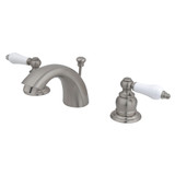 Kingston Brass KB958PL Victorian Mini-Widespread Bathroom Faucet, Brushed Nickel