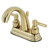 Kingston Brass KS8612EL 4 in. Centerset Bathroom Faucet, Polished Brass