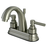 Kingston Brass KS8618EL 4 in. Centerset Bathroom Faucet, Brushed Nickel