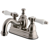 Kingston Brass KS7108BPL 4 in. Centerset Bathroom Faucet, Brushed Nickel