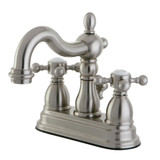 Kingston Brass KS1608BX 4 in. Centerset Bathroom Faucet, Brushed Nickel