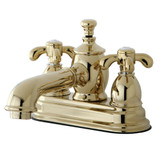 Kingston Brass KS7002TX 4 in. Centerset Bathroom Faucet, Polished Brass