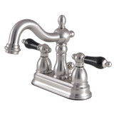 Kingston Brass KB1608PKL 4 in. Centerset Bathroom Faucet, Brushed Nickel