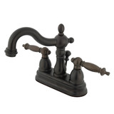 Kingston Brass KS1605TL 4 in. Centerset Bathroom Faucet, Oil Rubbed Bronze
