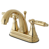 Kingston Brass KS7612GL 4 in. Centerset Bathroom Faucet, Polished Brass