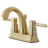 Kingston Brass KS8612DL 4 in. Centerset Bathroom Faucet, Polished Brass