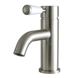 Kingston Brass Fauceture LS8228DPL Paris Single-Handle Bathroom Faucet with Push Pop-Up, Brushed Nickel