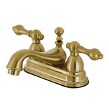 Kingston Brass KS3607AL 4 in. Centerset Bathroom Faucet, Brushed Brass