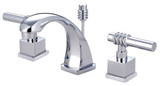 Kingston Brass KS4941QL Milano Widespread Bathroom Faucet, Polished Chrome