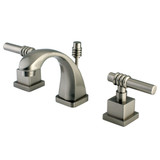 Kingston Brass KS4948QL Milano Widespread Bathroom Faucet, Brushed Nickel