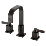 Kingston Brass Fauceture FSC8965NQL Meridian 8" Widespread Deck Mount Bathroom Faucet, Oil Rubbed Bronze