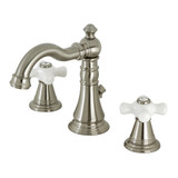 Kingston Brass Fauceture FSC1978APX American Classic 8 in. Widespread Bathroom Faucet, Brushed Nickel