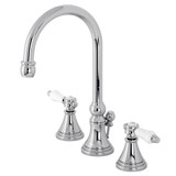 Kingston Brass KS2981BPL Bel-Air Widespread Bathroom Faucet with Brass Pop-Up, Polished Chrome