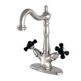 Kingston Brass KS1498PKX Duchess 2-Handle Vessel Sink Faucet, Brushed Nickel