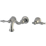 Kingston Brass KS3128NL Wall Mount Bathroom Faucet, Brushed Nickel