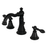 Kingston Brass Fauceture FSC1970AL English Classic Widespread Bathroom Faucet, Matte Black