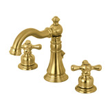 Kingston Brass Fauceture FSC1973AX American Classic Widespread Bathroom Faucet, Brushed Brass