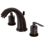 Kingston Brass KB8985SVL Two-Handle 3-Hole Deck Mount Widespread Bathroom Faucet with Pop-Up Drain in Oil Rubbed Bronze