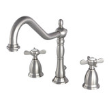 Kingston Brass KS1998BEX 8 in. Widespread Bathroom Faucet, Brushed Nickel