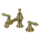 Kingston Brass KC7063AL Vintage 8 in. Widespread Bathroom Faucet, Antique Brass