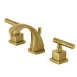 Kingston Brass KS4947CQL Claremont 8 in. Widespread Bathroom Faucet, Brushed Brass