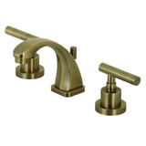 Kingston Brass KS4943CML Manhattan 8 in. Widespread Bathroom Faucet, Antique Brass