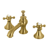 Kingston Brass KC7067BX English Country 8 in. Widespread Bathroom Faucet, Brushed Brass