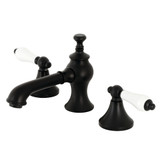 Kingston Brass KC7060PL Vintage 8 in. Widespread Bathroom Faucet, Matte Black