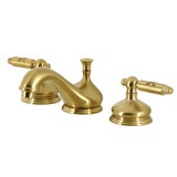 Kingston Brass KS1167GL 8 in. Widespread Bathroom Faucet, Brushed Brass