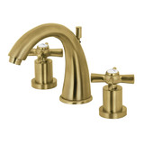 Kingston Brass KS2967ZX 8 in. Widespread Bathroom Faucet, Brushed Brass